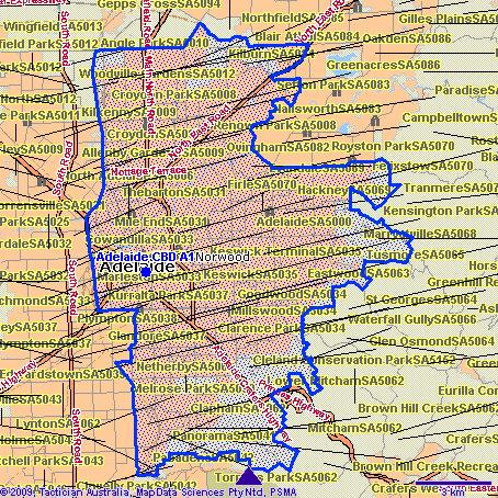 Adelaide CBD A1 Map